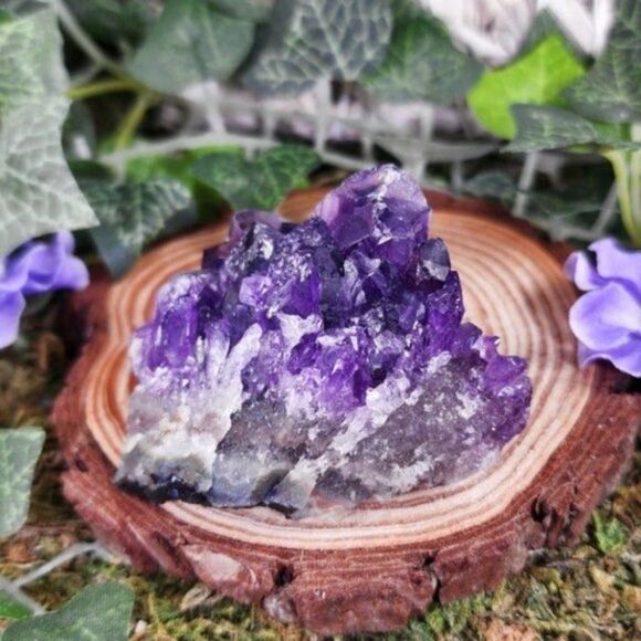 Mini Amethyst Crystal Cluster #2 - Picture 1 of 5